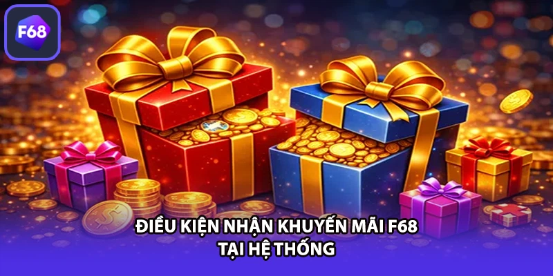 Điều kiện nhận khuyến mãi F68 tại hệ thống