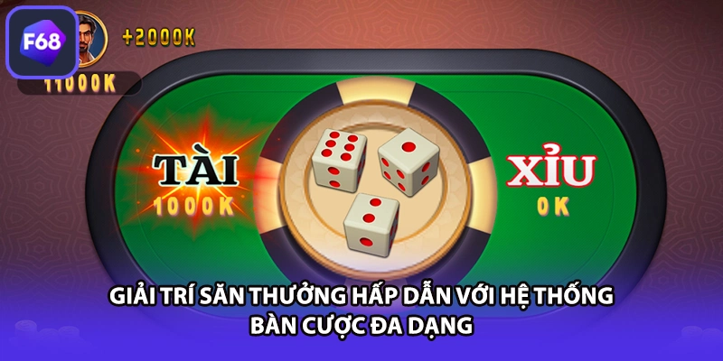 Giải trí săn thưởng hấp dẫn với hệ thống bàn cược đa dạng